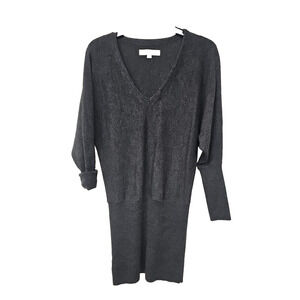 Ann Taylor Loft Sweater Dress Womens Size S Dolman Sleeves Merino Wool Blend